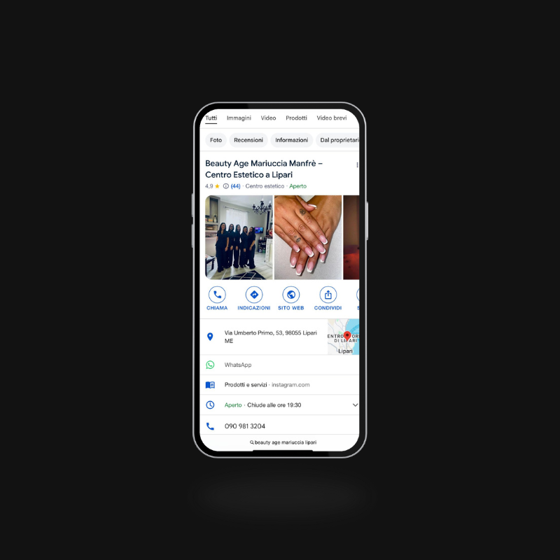 Ottimizzazione SEO locale e aumento visibilità su Google.